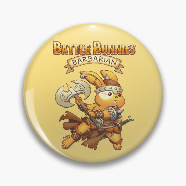 Artikelvorschau, Battle Bunnies Barbar mit Logo entworfen und verkauft von Rubus.