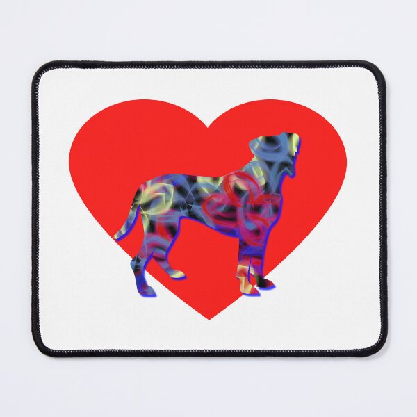 Item preview, I Heart My Boxer Dog Valentines Day Silhouette designed and sold by AMSonArt.