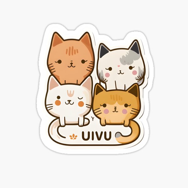 Cute Cat Pfps Stickers for Sale