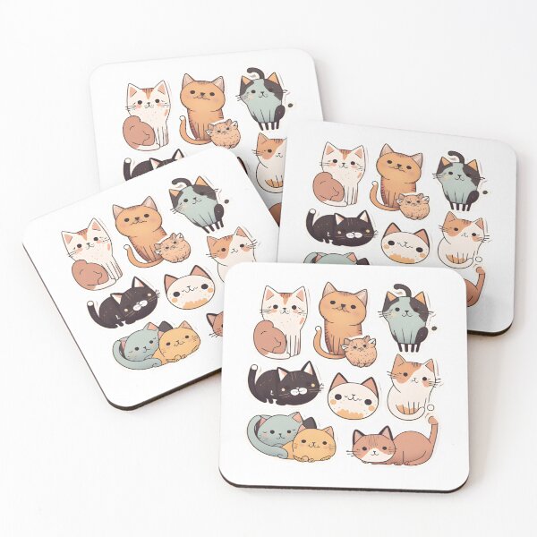 Item preview, Cool Cat Sticker Pack designed and sold by Rinomano.