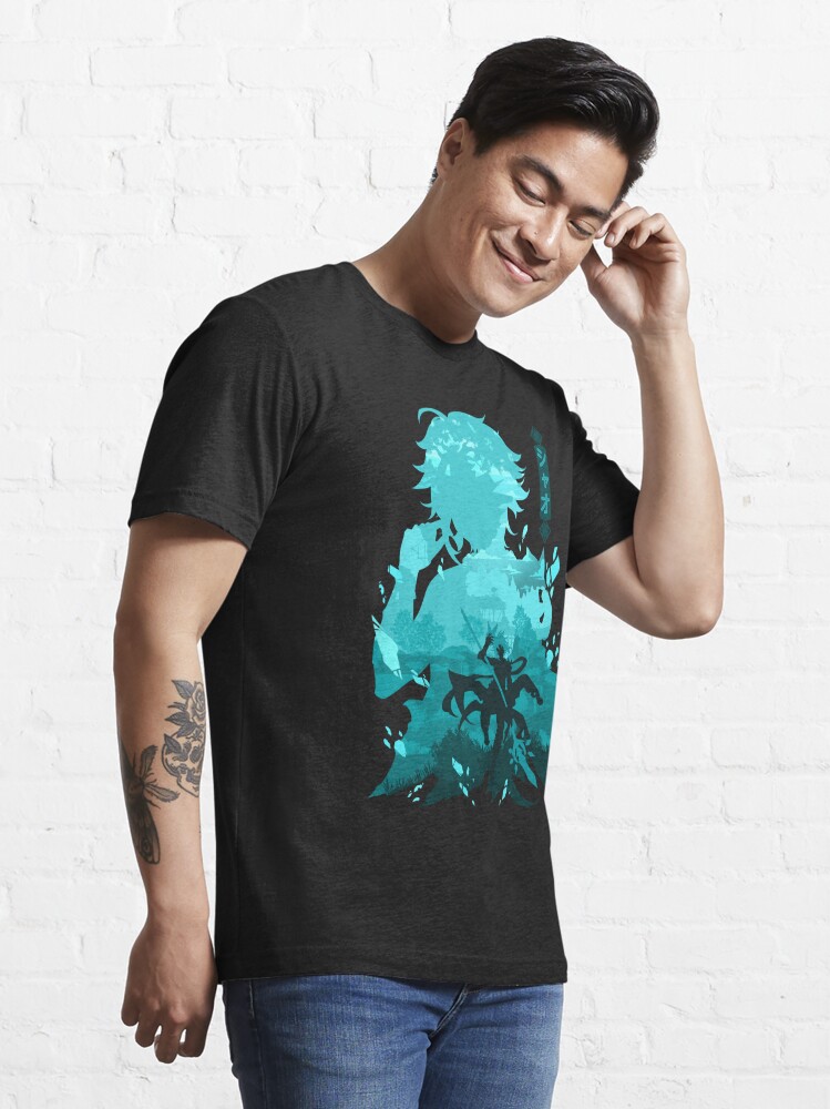 GENSHIN IMPACT XIAO NEGATIVE SPACE | Essential T-Shirt