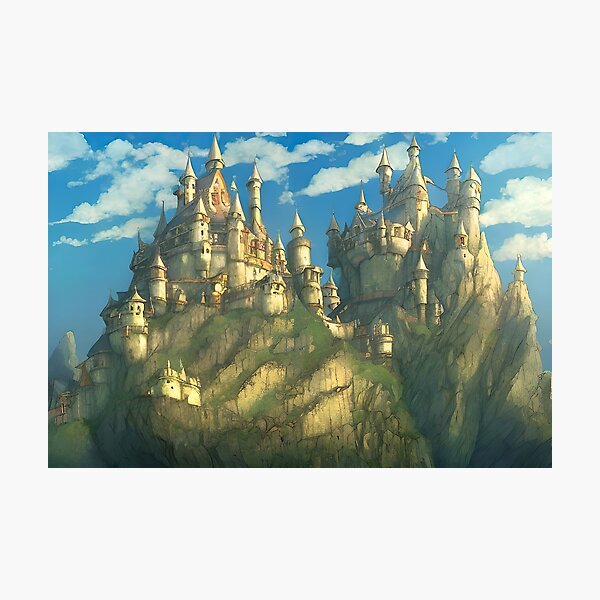 Aperçu de l'œuvre Peinture château fantastique créée et vendue par nzme.