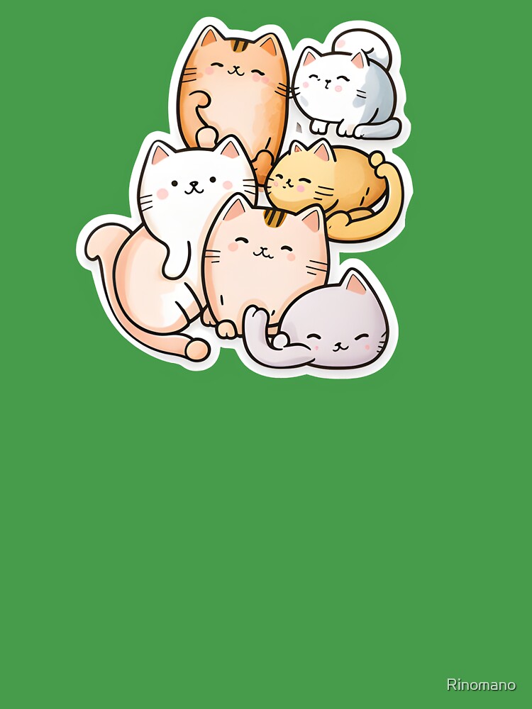 Uwu Cat Stickers Sticker for Sale by Rinomano