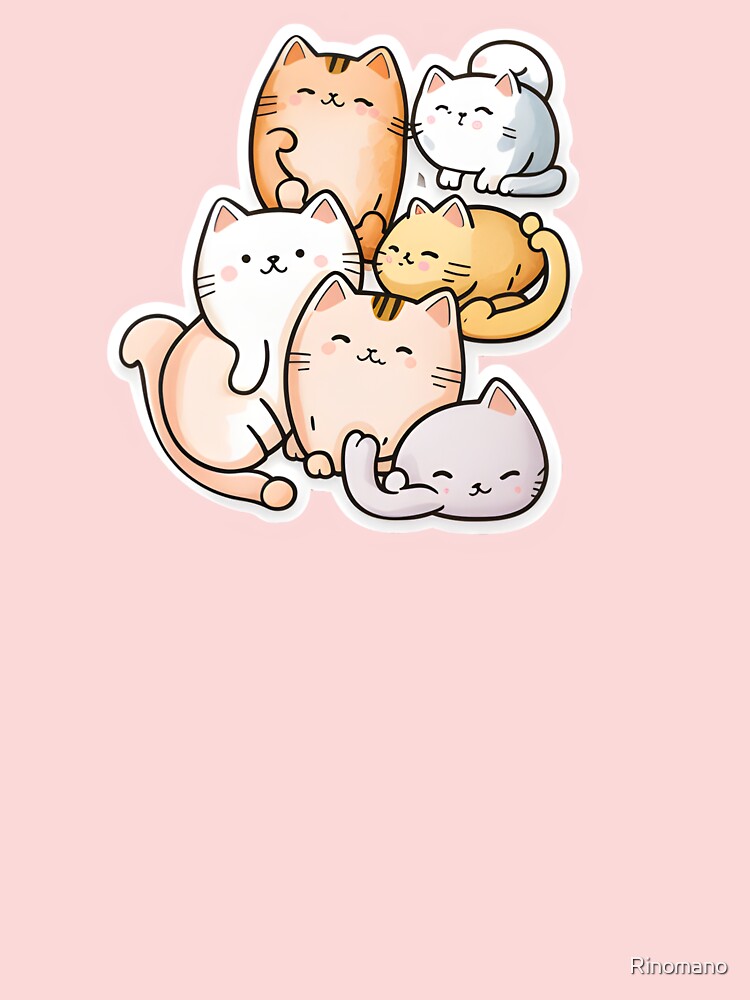 Uwu Cat Stickers Sticker for Sale by Rinomano