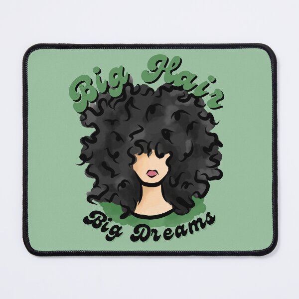 Item preview, Big Hair - Big Dreams (Black) designed and sold by Curly-Cuties.