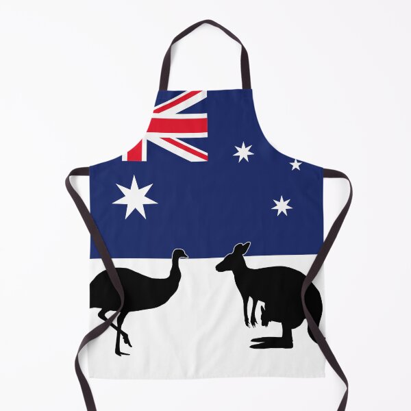 Item preview, Australian Flag with Silhouette of Emu and Kangaroo by Orikall designed and sold by HippieWorks.
