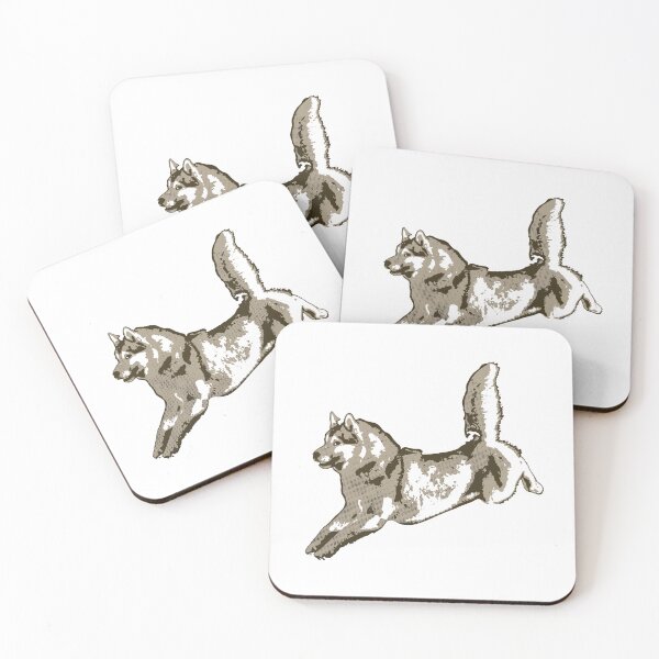 Item preview, Running Husky - Stencil  designed and sold by Littleviews.