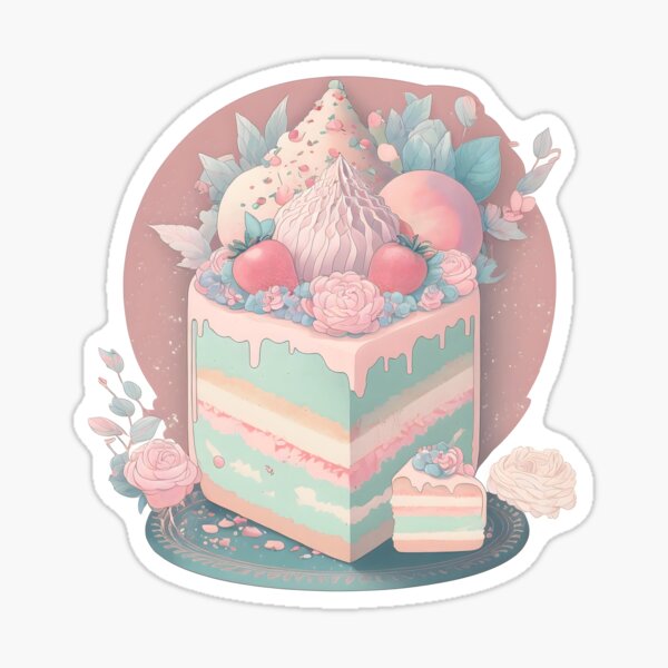 Cute Kawaii Stickers Desserts, Cakes, Ice Cream 18 Printable