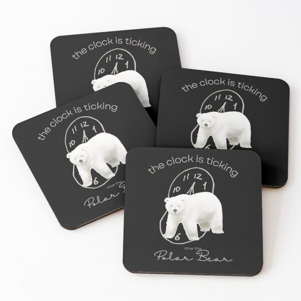 Item preview, Save The Polar Bear The Clock is Ticking Throw Blanket designed and sold by MagicWolfStar.