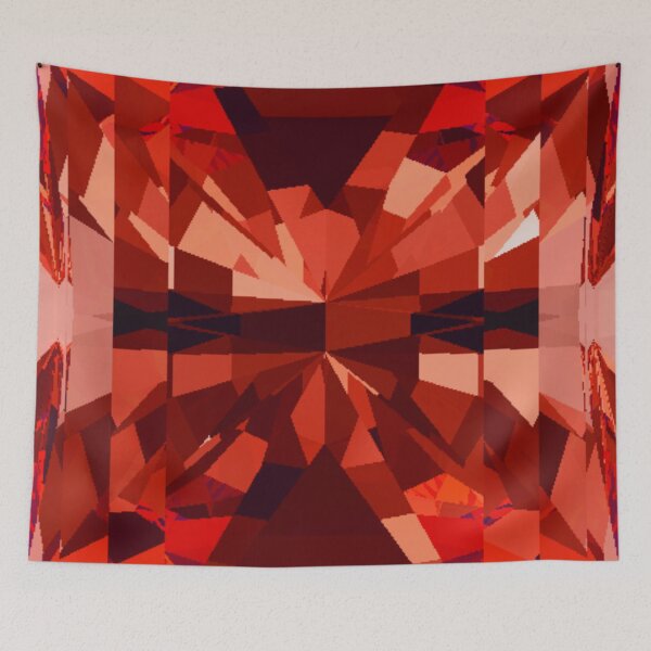 Item preview, Emerald Cut Red-Orange Topaz Gemstone designed and sold by Cbusch.