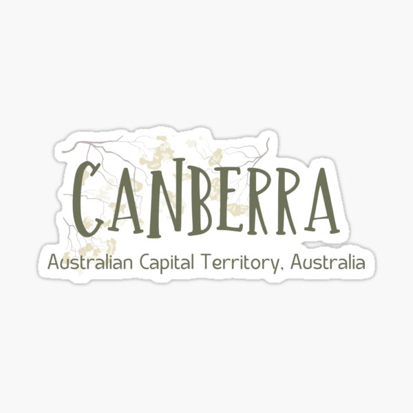 Item preview, Canberra - City Decal designed and sold by Wendy Bird.