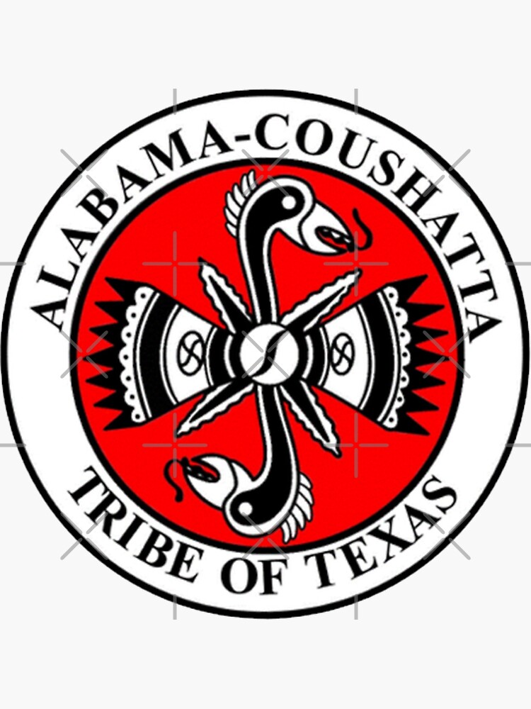 "Alabama Coushatta Tribe of" Sticker for Sale by cadburyyy Redbubble
