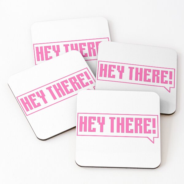 Item preview, Hey there! - pink designed and sold by Univers Gifts.
