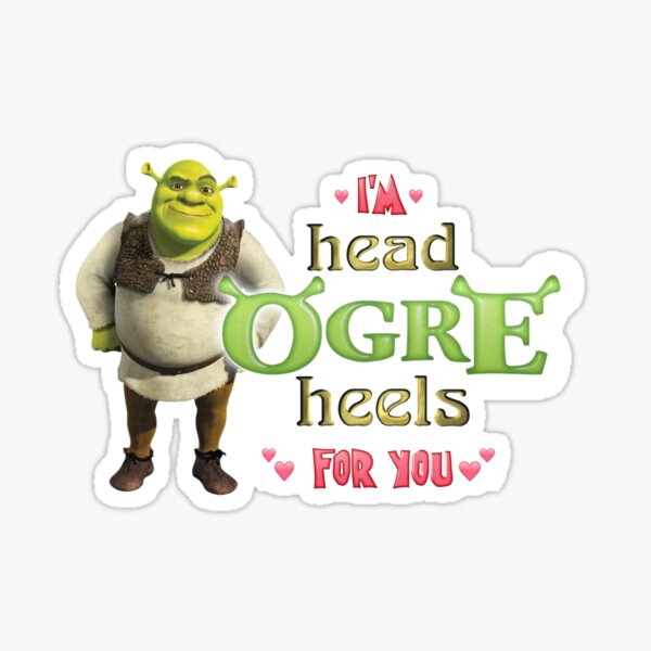 Head Ogre Heels For You Valentine Sticker