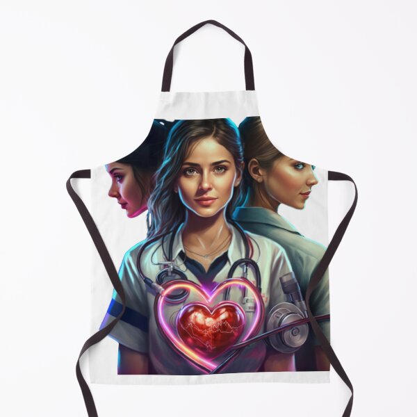 Item preview, girls women nurses valentines day hearts stethoscope designed and sold by DAYLIFE.