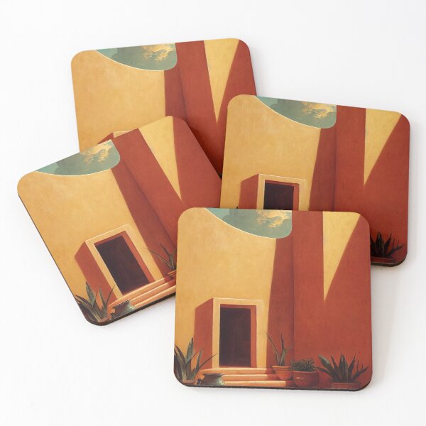 Item preview, Orange Spanish Villa with Succulent Plants Painting designed and sold by bryanchvzz.