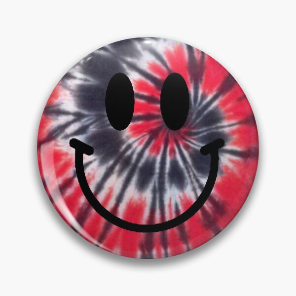Item preview, RED BLACK AND WHITE TIE DYE HAPPY SMILEY FACE designed and sold by MNG123.