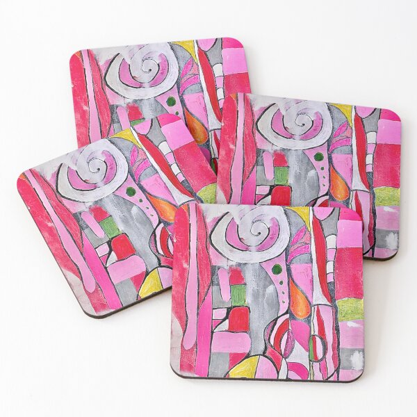 Item preview, RASPBERRY CIRCUS ABSTRACT PAINTING designed and sold by EllieMonroe.