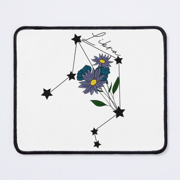 Item preview, Libra with September flowers designed and sold by SarasStuff94.