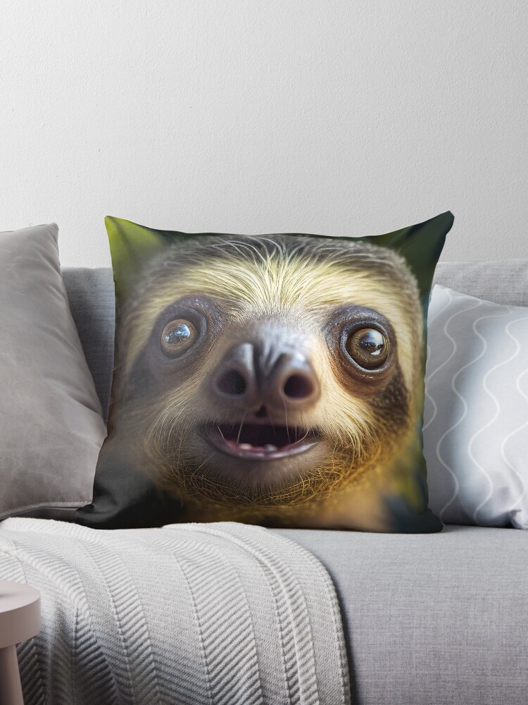 Giant Sloth Pillows & Cushions for Sale