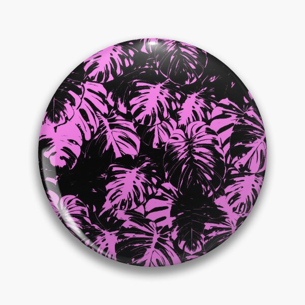 Item preview, Monstera Deliciosa Leaves | Pink Artwork | designed and sold by VintagePlantJoy.