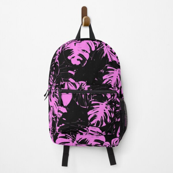 Item preview, Monstera Deliciosa Leaves | Pink Artwork | designed and sold by VintagePlantJoy.