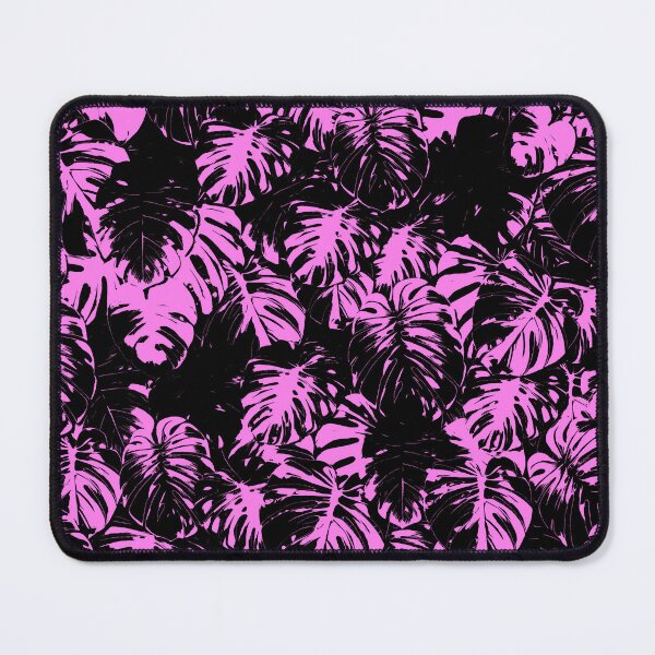 Item preview, Monstera Deliciosa Leaves | Pink Artwork | designed and sold by VintagePlantJoy.