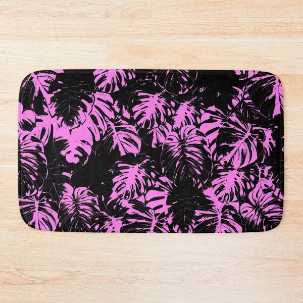 Item preview, Monstera Deliciosa Leaves | Pink Artwork | designed and sold by VintagePlantJoy.
