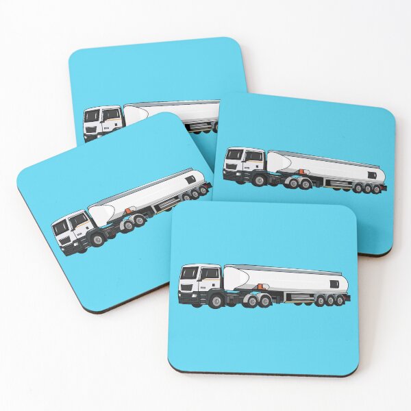 Item preview, Tanker truck fuel transport cartoon illustration designed and sold by Misscartoon.
