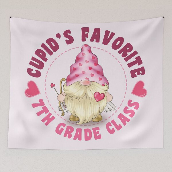 Item preview,  Cupid's Favorite  7th Grade Class - Pink gnome design for Valentines Day! designed and sold by TaraGbear.