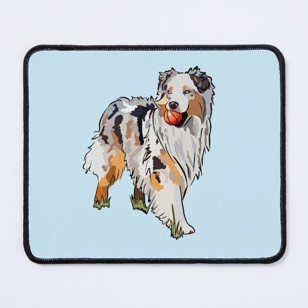 Item preview, Australian Shepherd Dog Playing With A Ball designed and sold by apohl21.