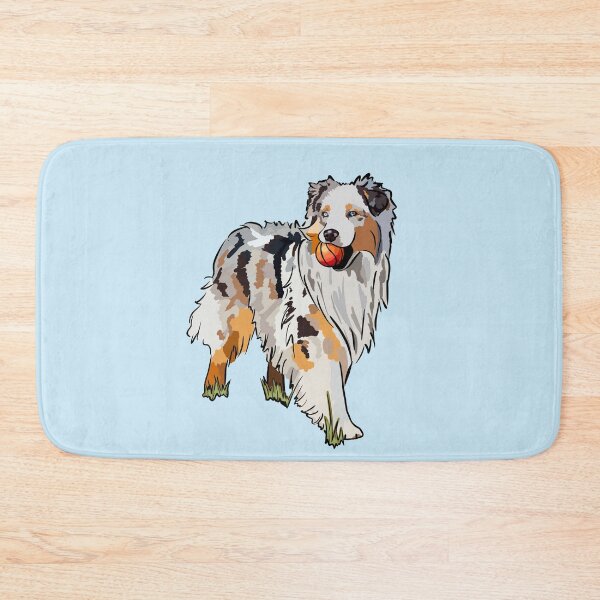 Item preview, Australian Shepherd Dog Playing With A Ball designed and sold by apohl21.