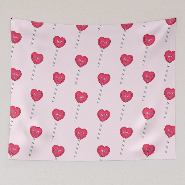 Item preview, Slut Heart Lollipop | Cute Pink Submissive Sucker designed and sold by KinkShoppe.