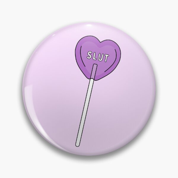 Item preview, Slut Heart Lollipop | Cute Purple Submissive Sucker designed and sold by KinkShoppe.