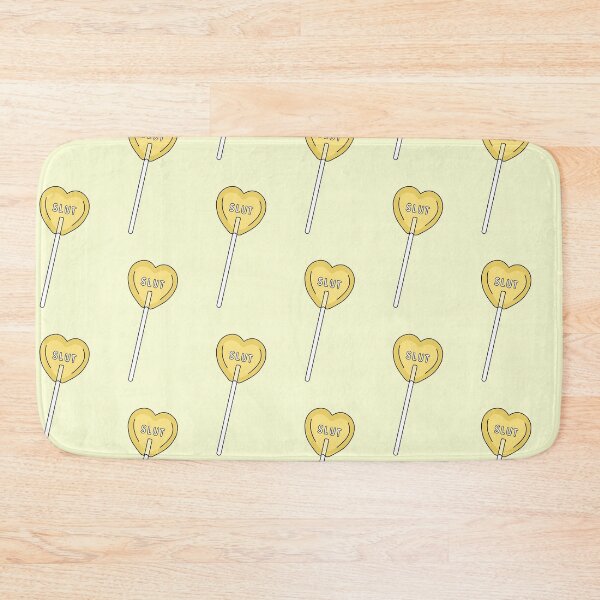 Item preview, Slut Heart Lollipop | Cute Yellow Submissive Sucker designed and sold by KinkShoppe.