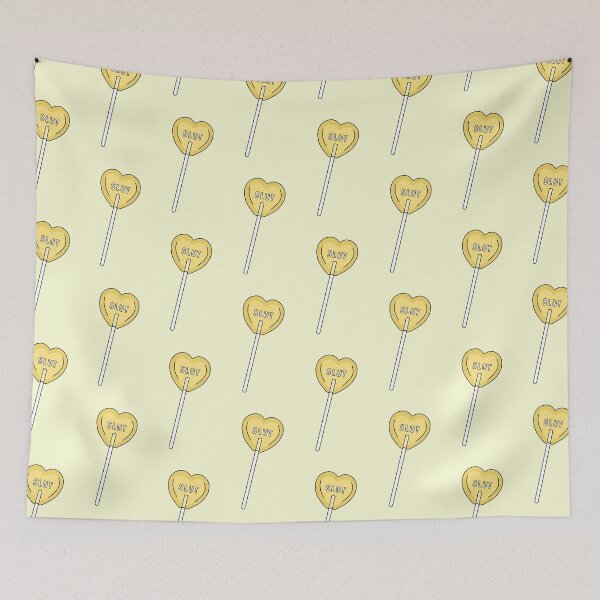Item preview, Slut Heart Lollipop | Cute Yellow Submissive Sucker designed and sold by KinkShoppe.