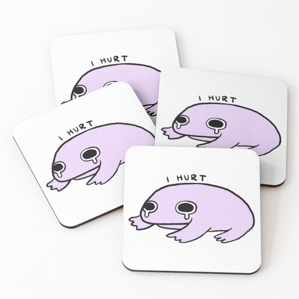 Item preview, I Hurt | Lilac Purple Crying Frog designed and sold by iristocat.