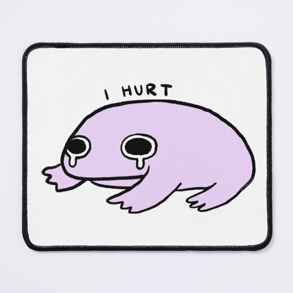 Item preview, I Hurt | Lilac Purple Crying Frog designed and sold by iristocat.