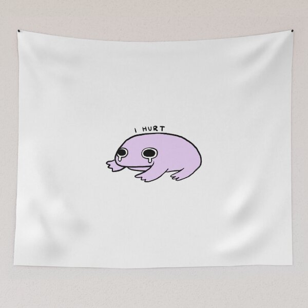 Item preview, I Hurt | Lilac Purple Crying Frog designed and sold by iristocat.