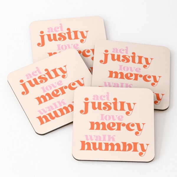 Item preview, Act Justly, Love Mercy, Walk Humbly - social justice Bible (retro pink and orange) designed and sold by Ofeefee.