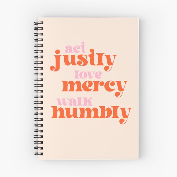 Item preview, Act Justly, Love Mercy, Walk Humbly - social justice Bible (retro pink and orange) designed and sold by Ofeefee.