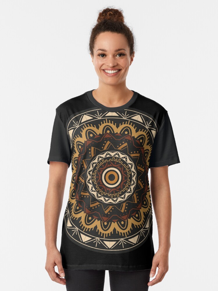 Vista alternativa de Camiseta gráfica Mandala nights
