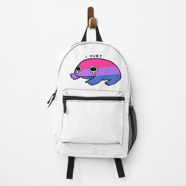 Item preview, I Hurt | Pink Purple Blue Bisexual Crying Frog designed and sold by iristocat.