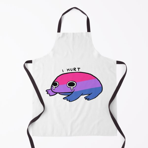 Item preview, I Hurt | Pink Purple Blue Bisexual Crying Frog designed and sold by iristocat.