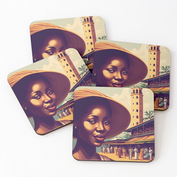 Item preview, Algiers Woman Algeria Vintage Travel Art Poster designed and sold by OldTravelArt.