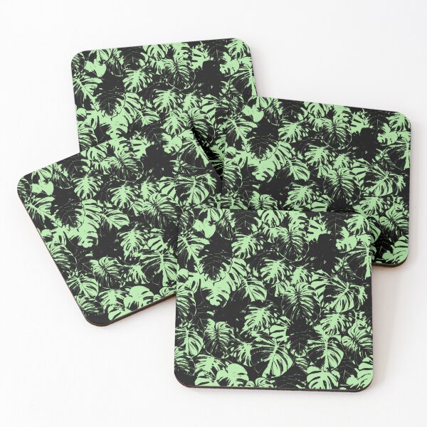 Item preview, Monstera Deliciosa Leaves | Light Green Artwork | designed and sold by VintagePlantJoy.