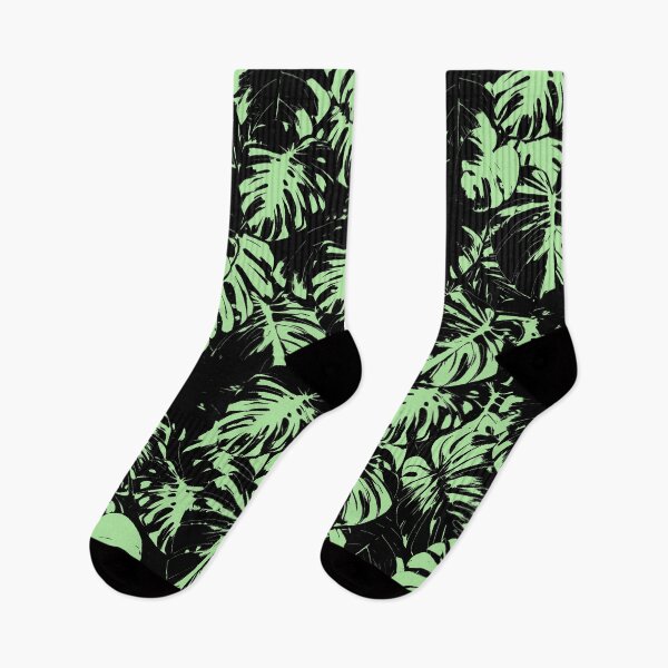 Item preview, Monstera Deliciosa Leaves | Light Green Artwork | designed and sold by VintagePlantJoy.