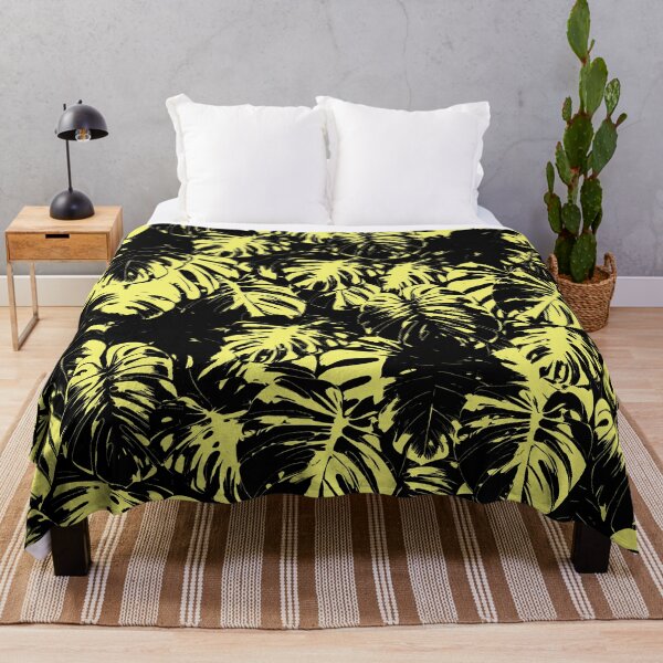 Item preview, Monstera Deliciosa Leaves | Yellow Artwork | designed and sold by VintagePlantJoy.
