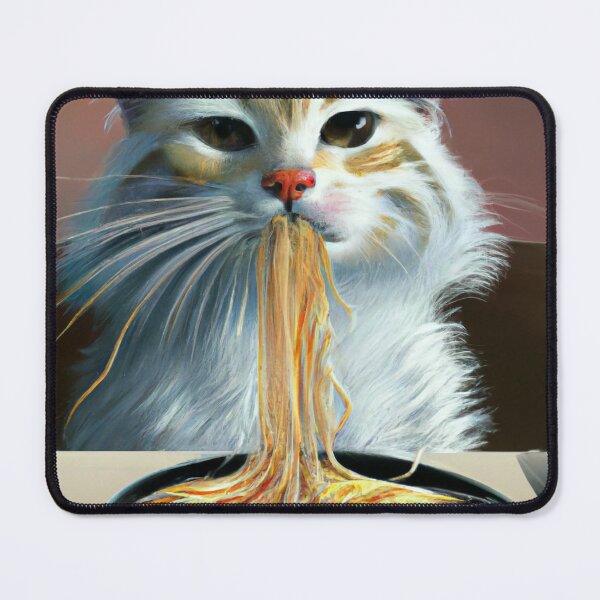 Item preview, Cat Eating Spaghetti from Pan designed and sold by GrizzlyMountain.