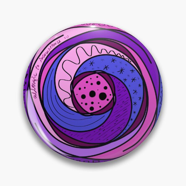 Item preview, Allergic To Incompetence - pink and purple  designed and sold by AlinaSCorner.